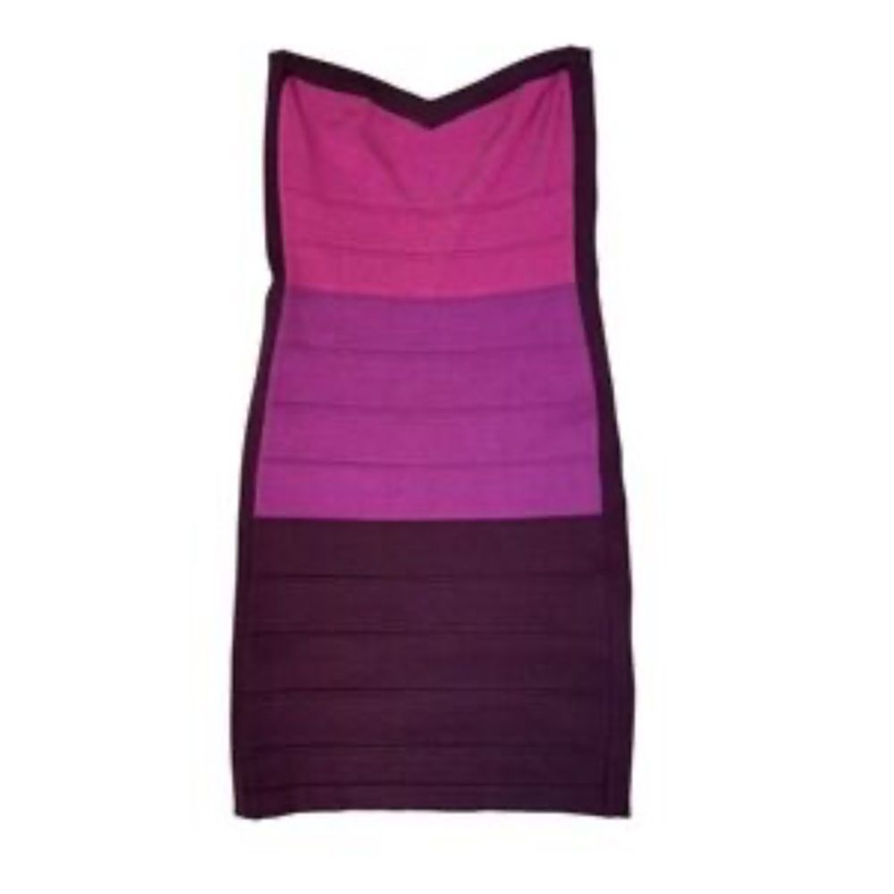 Multi Purple Bondage Dress | Bebe